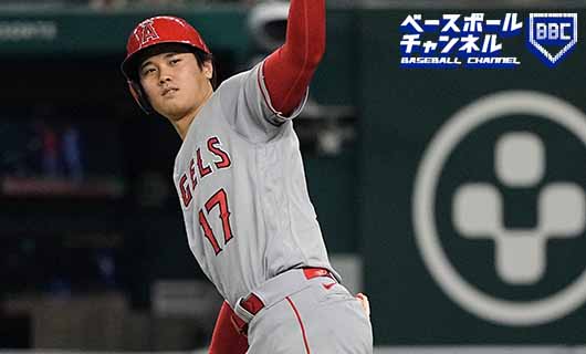 第22号ホームランを放った大谷翔平