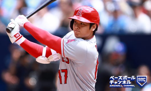 トロント・ブルージェイズ戦に「2番・指名打者（DH）」で出場するロサンゼルス・エンゼルスの大谷翔平選手