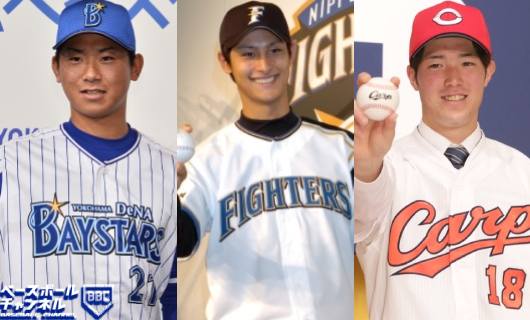 （左から）今永昇太、ダルビッシュ有、森下暢仁