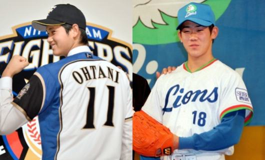 （左から）大谷翔平、松坂大輔