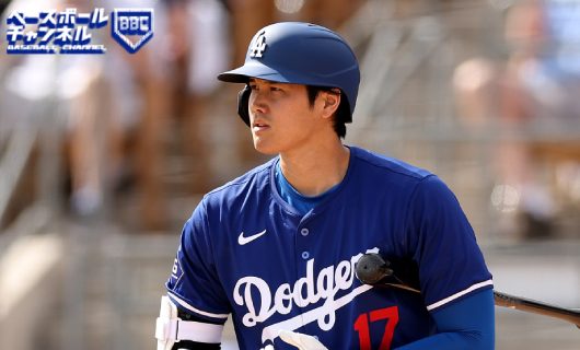 オープン戦に出場するロサンゼルス・ドジャースの大谷翔平選手