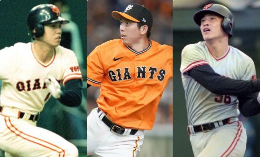 （左から）巨人・緒方耕一、戸郷翔征、村田真一