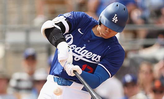 ホームランを放った大谷翔平