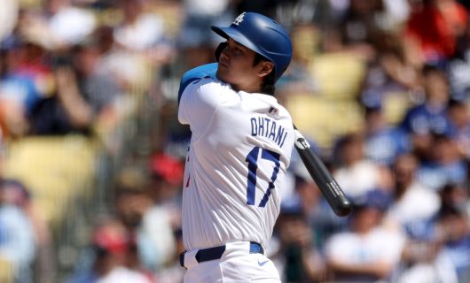 今季第9、10号本塁打を放ったドジャース・大谷翔平