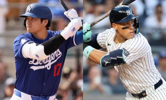 （左から）大谷翔平、アーロン・ジャッジ