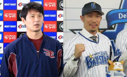 （左から）涌井秀章、多村仁志