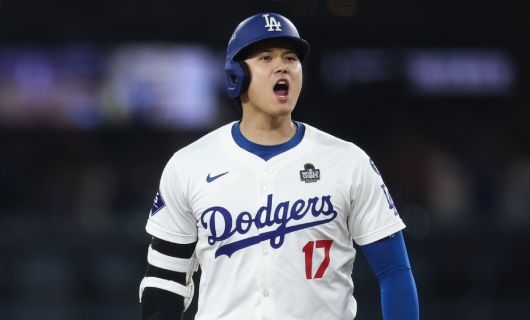 ワールドシリーズに出場したロサンゼルス・ドジャースの大谷翔平
