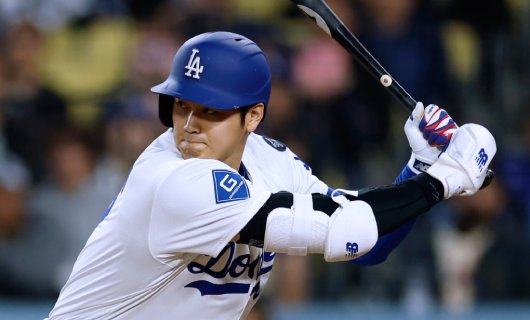 マイアミ・マーリンズ戦に「1番・指名打者（DH）」でスタメン出場し、第7号となる先頭打者ホームランを放つロサンゼルス・ドジャースの大谷翔平選手