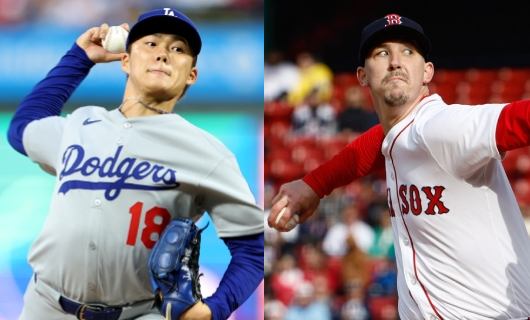 （左から）山本由伸、ビューラー